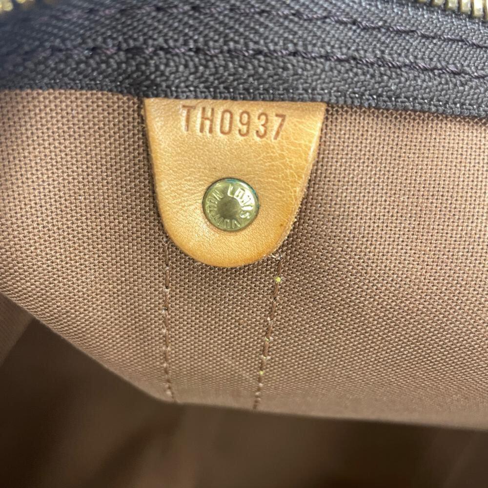 LOUIS VUITTON Brown Monogram Leather Keepall 60 Boston Bag - Picture 9 of 9